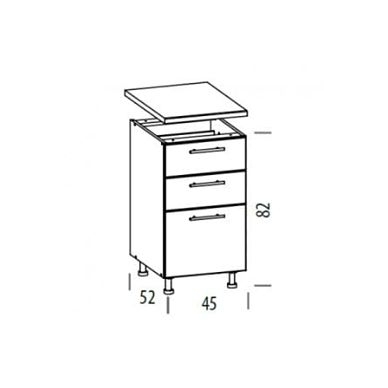 VIRTUVĖS KOMPLEKTAS TOFFI 255cm 17